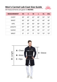 Thumbnail for Dra Cherie Men's Carmel Lab Coat Size Guide