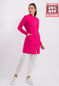 Thumbnail for Dra Cherie Women's Pink Hawaii Lab Coat