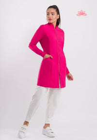 Thumbnail for Dra Cherie Women's Pink Hawaii Lab Coat