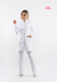 Thumbnail for Dra Cherie Women's White Hawaii Lab Coat