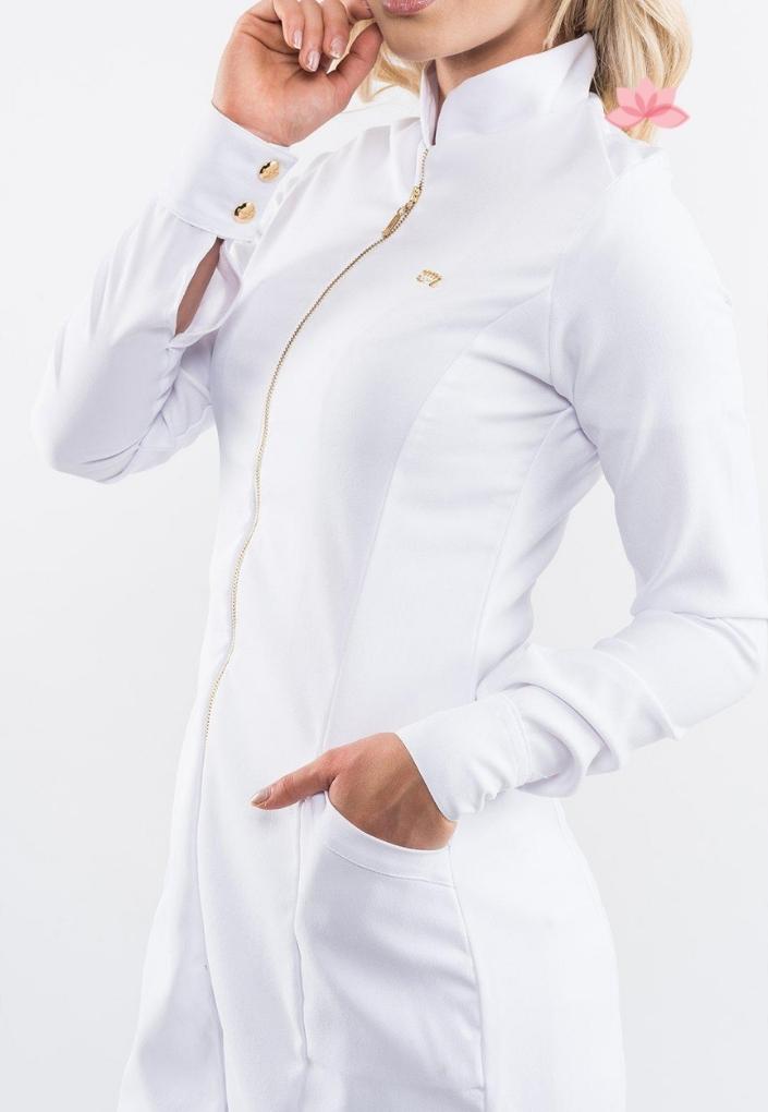 Dra Cherie Women's White Hawaii Lab Coat