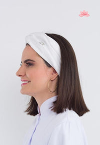 Thumbnail for Dra Cherie Women's White Turban Cap